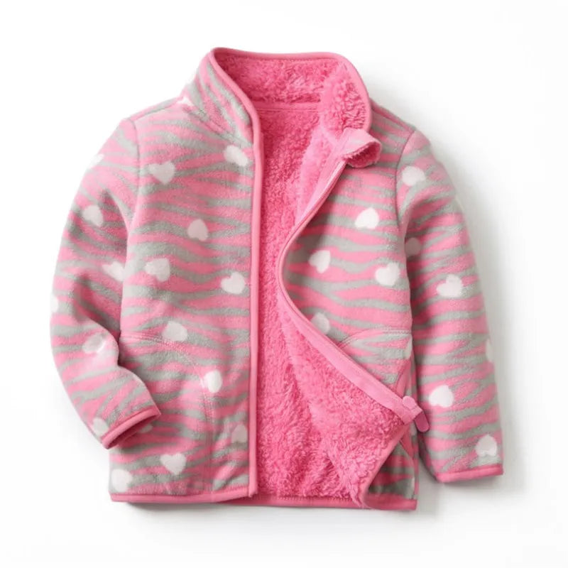 Fleece bunda se vzorem