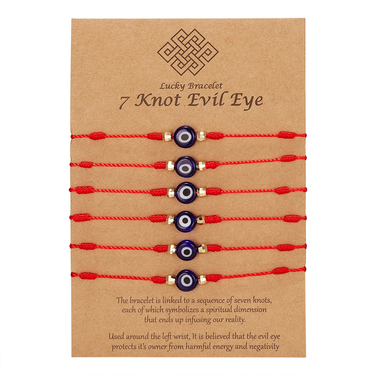 Náramek evil eye 6 ks