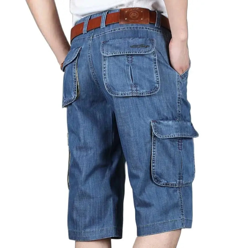 Pánské denim kraťasy