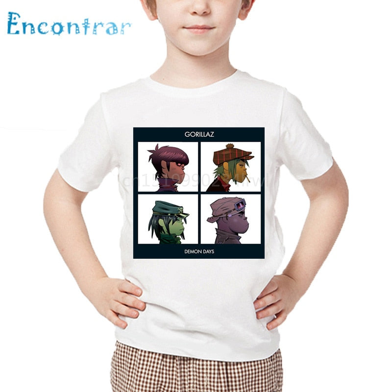 Dětské triko s nápisem Gorillaz