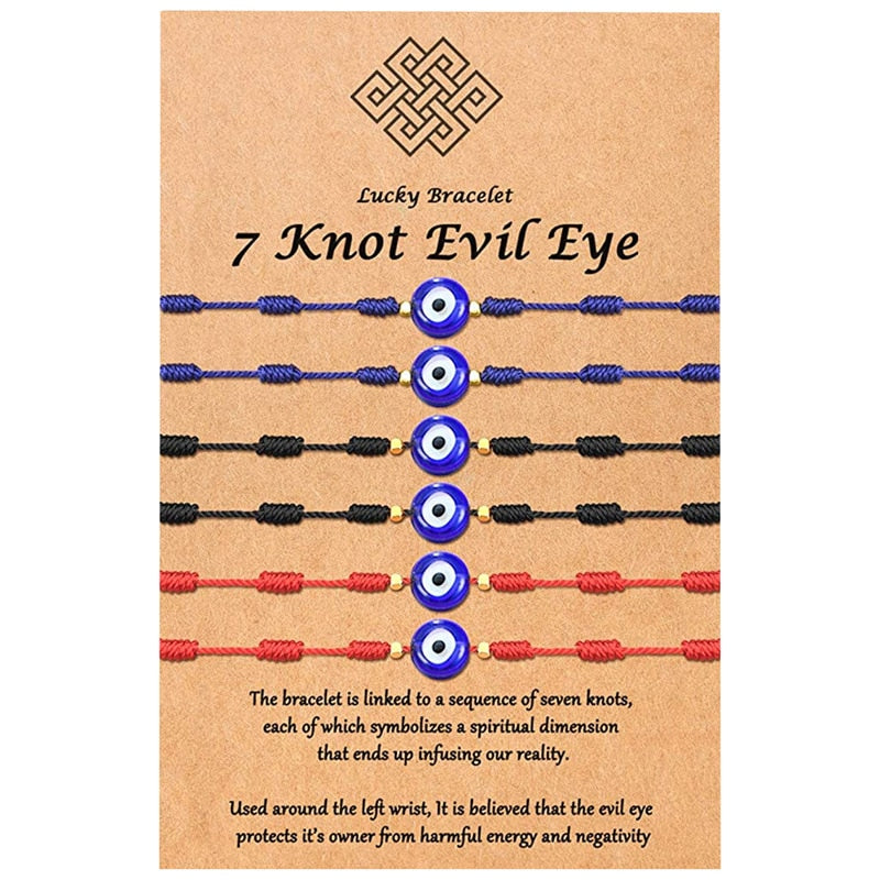 Náramek evil eye 6 ks