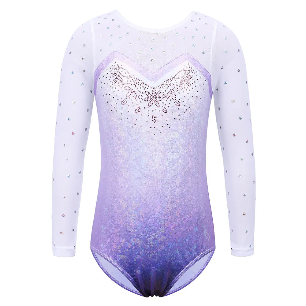 Trikot na gymnastiku s dlouhým rukávem
