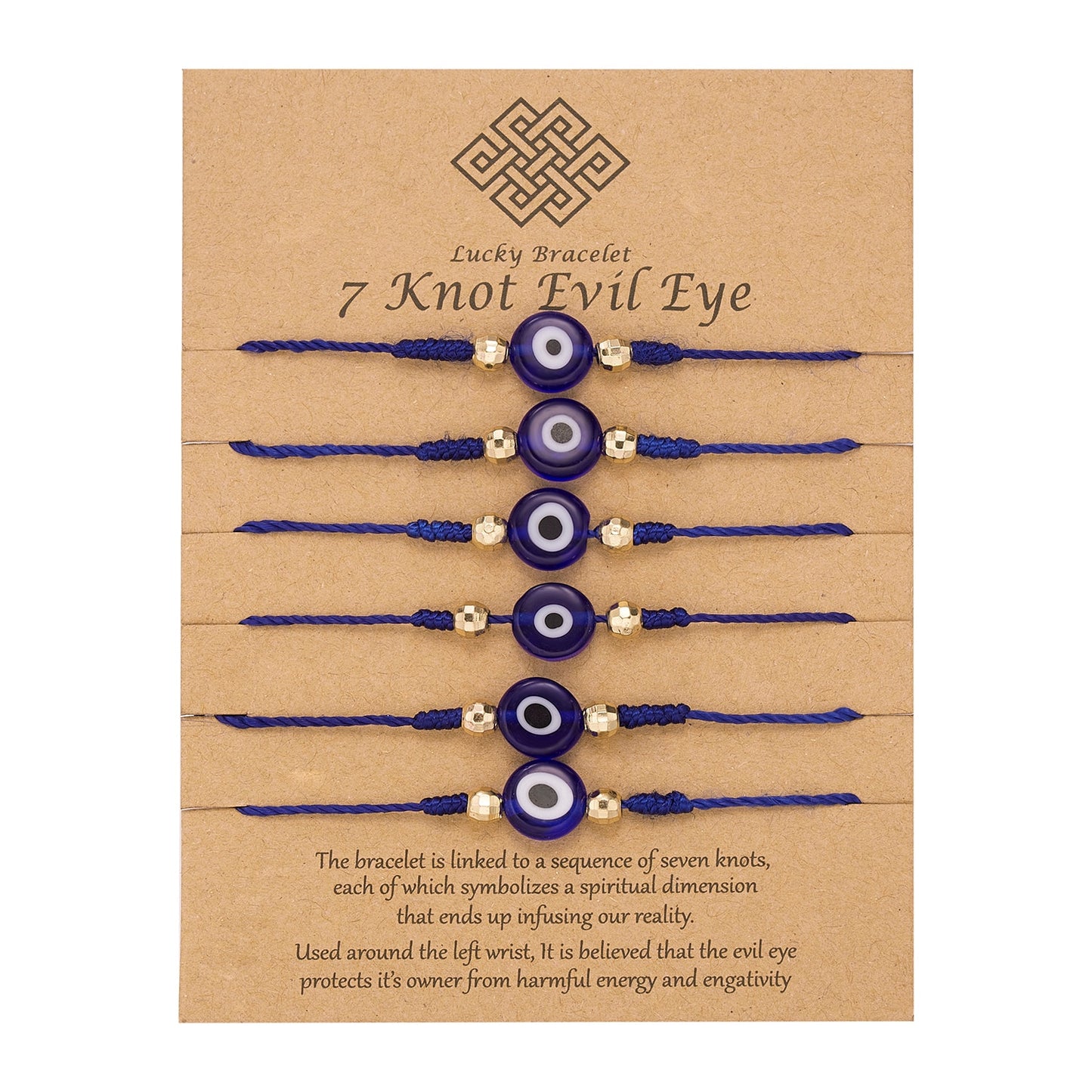 Náramek evil eye 6 ks