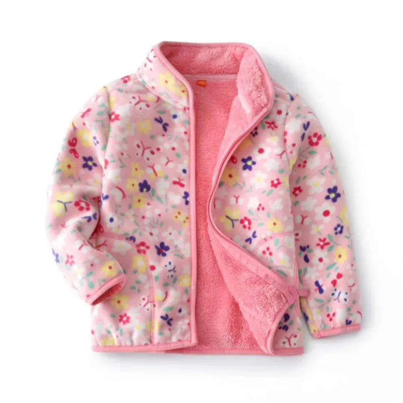 Fleece bunda se vzorem