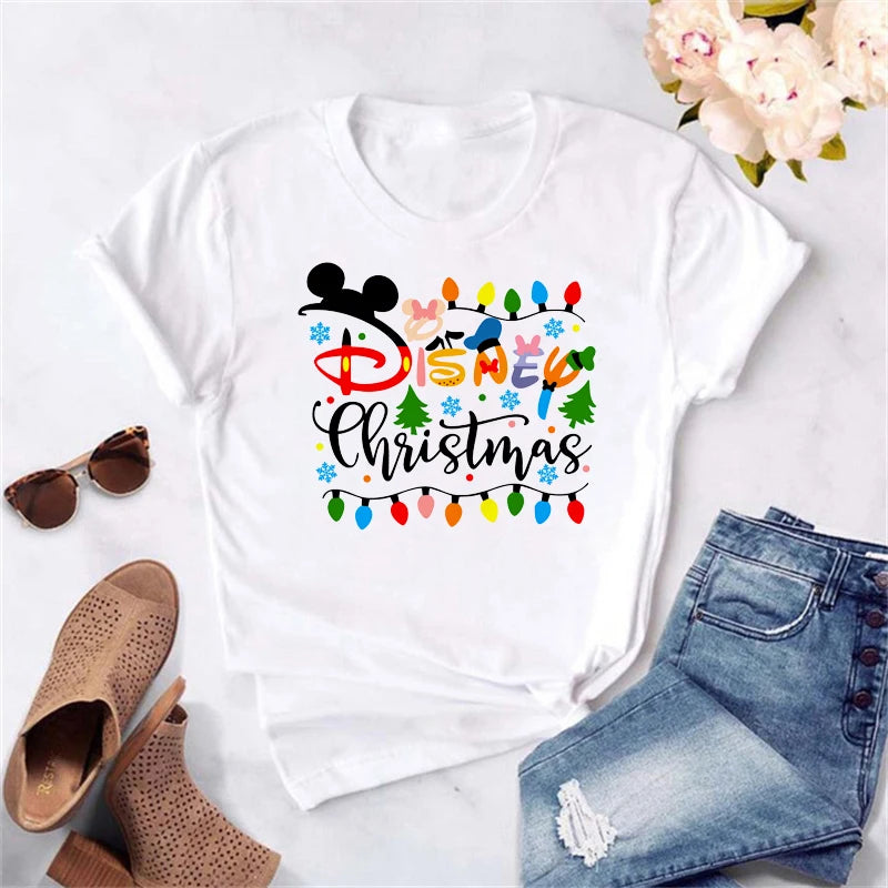 Dámské vánoční triko Mickey