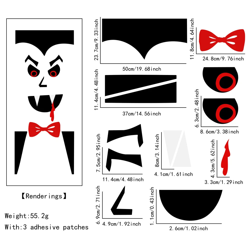 Dekorace na dveře na Halloween
