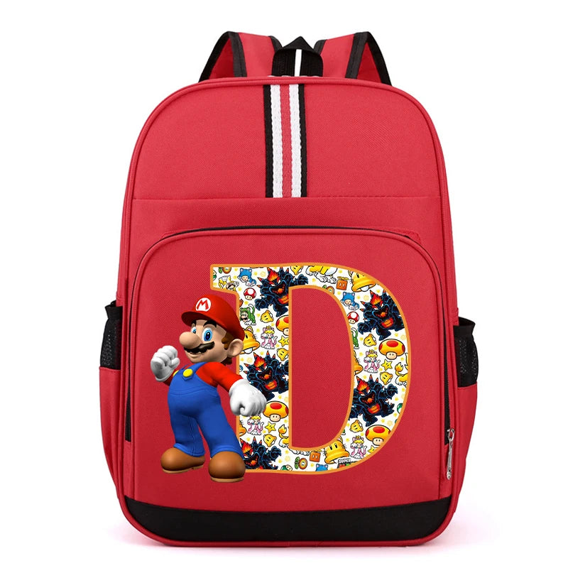 Školní batoh Super Mario s písmenem