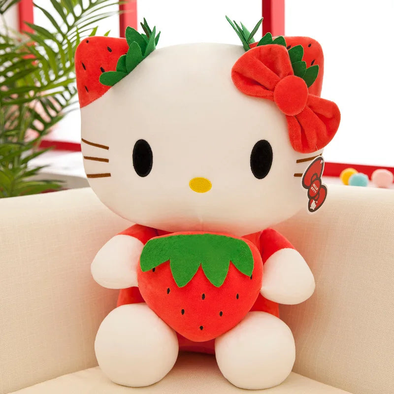 Plyšová hračka Hello Kitty s jahodou