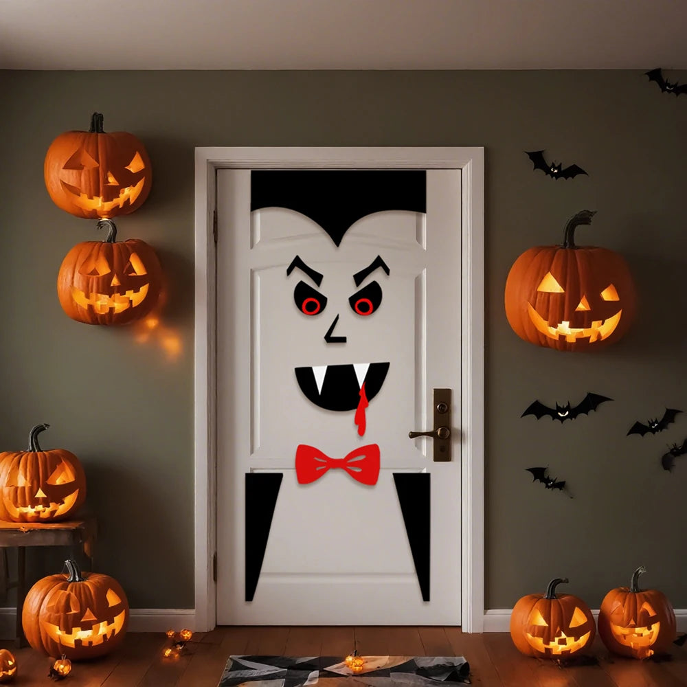 Dekorace na dveře na Halloween