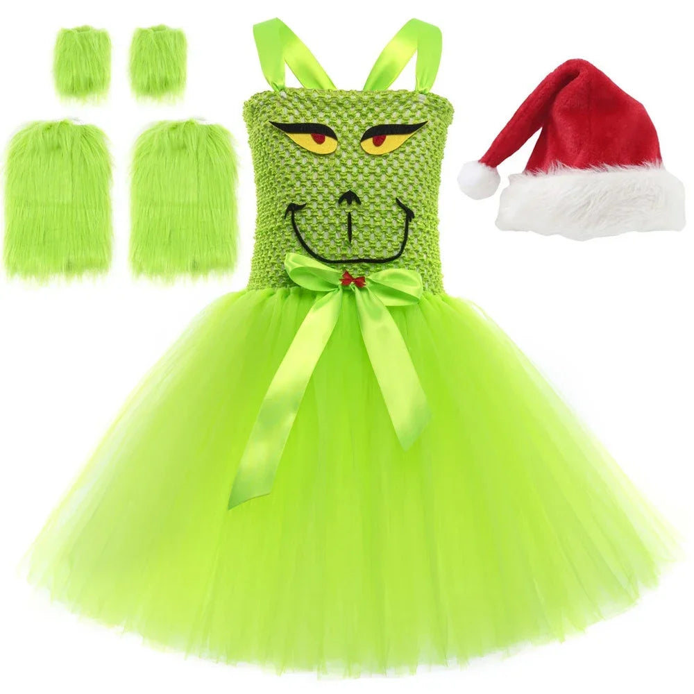 Dívčí šaty Grinch