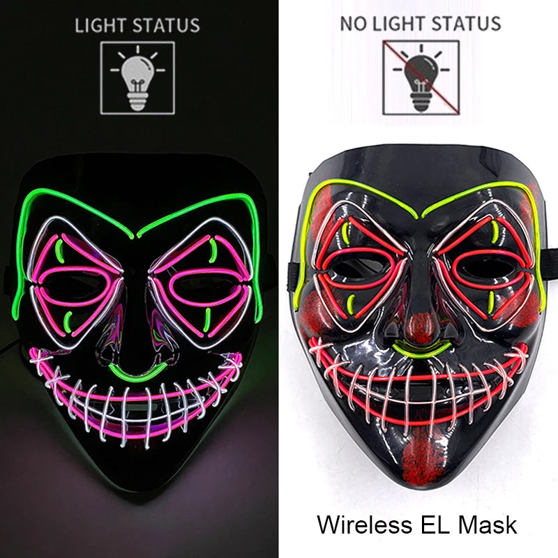 Neonová Led maska