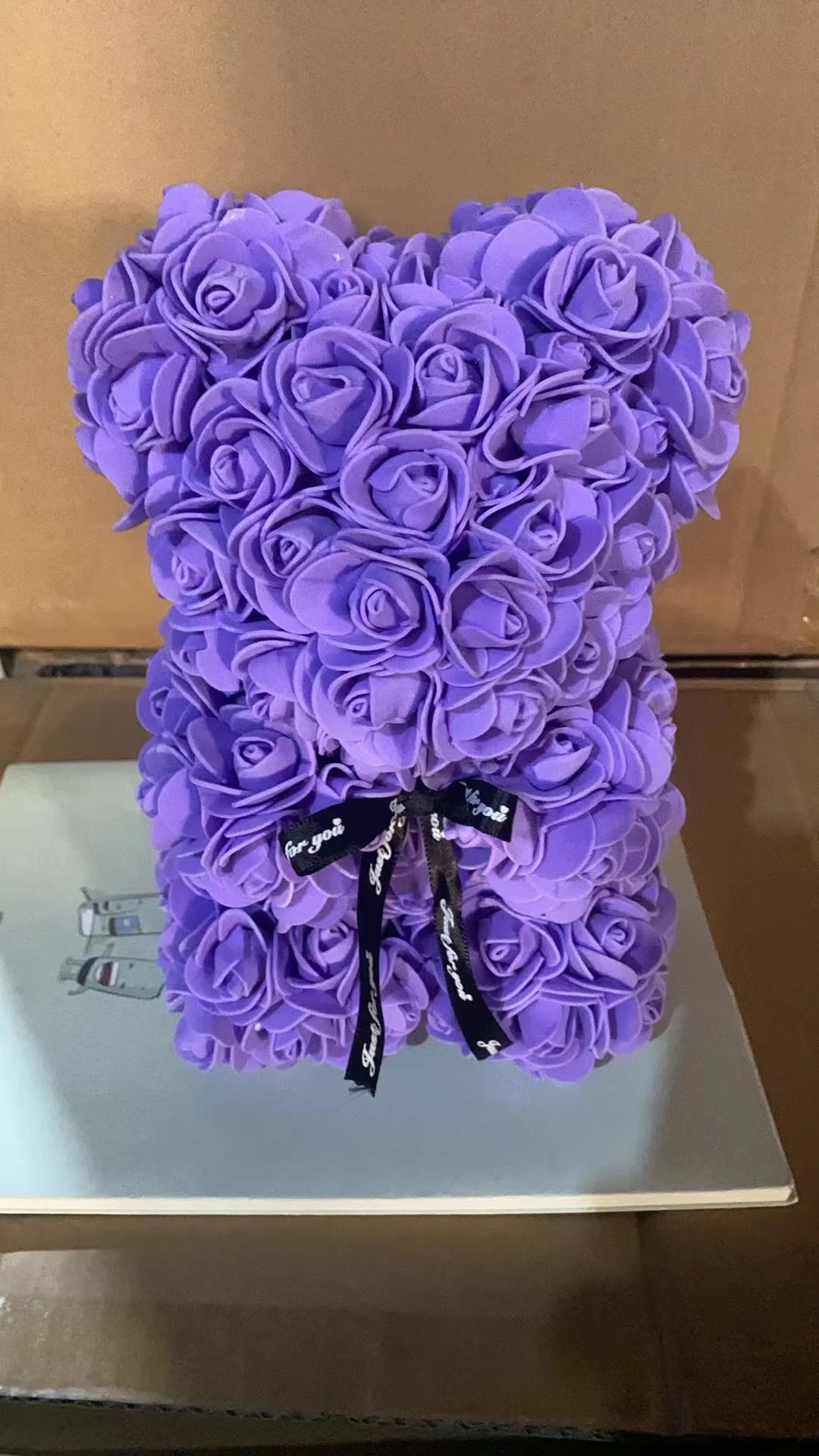Medvídek z růží 25 cm