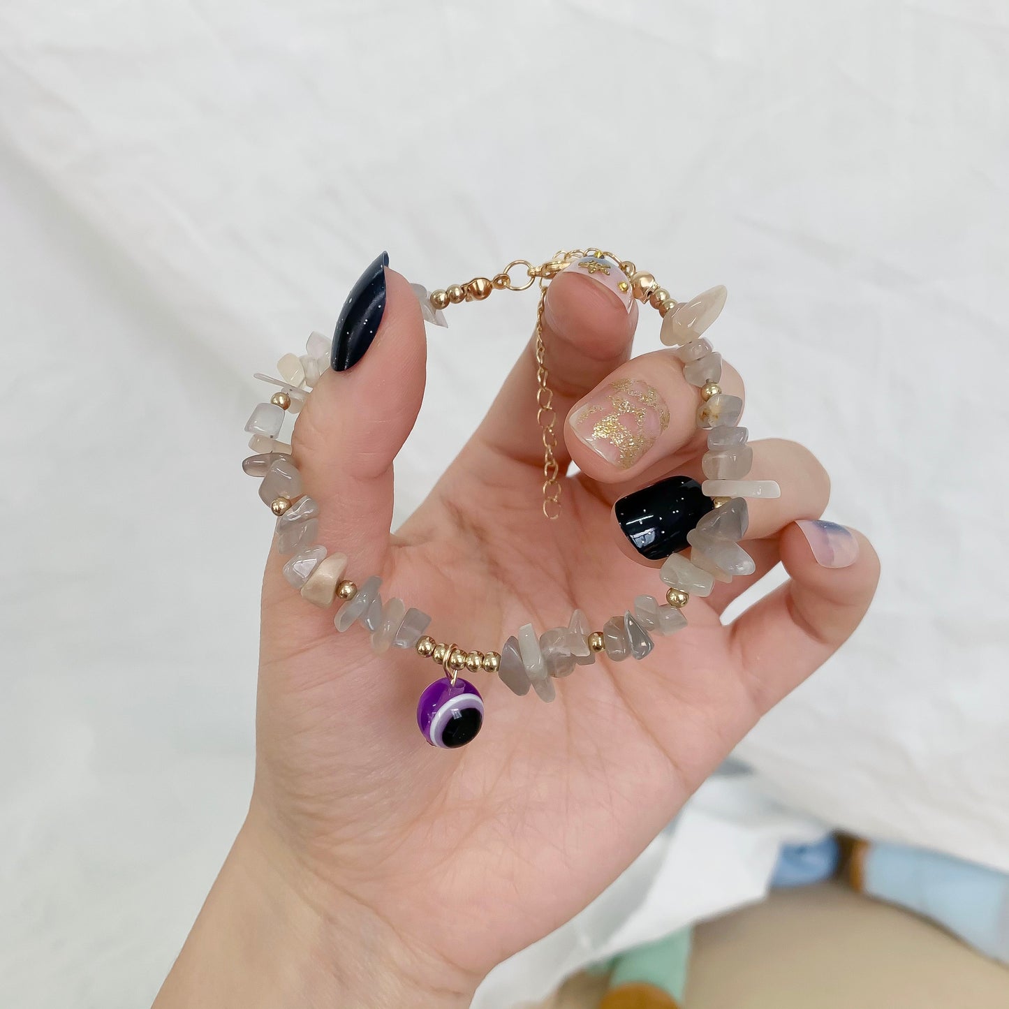Jednoduchý náramek Evil eye