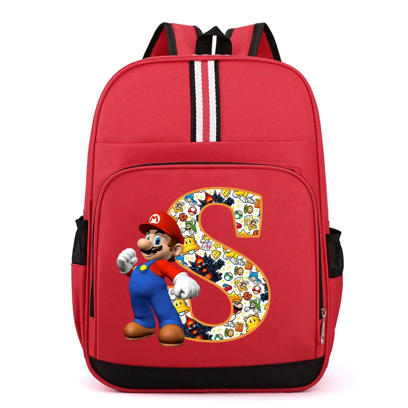 Školní batoh Super Mario s písmenem