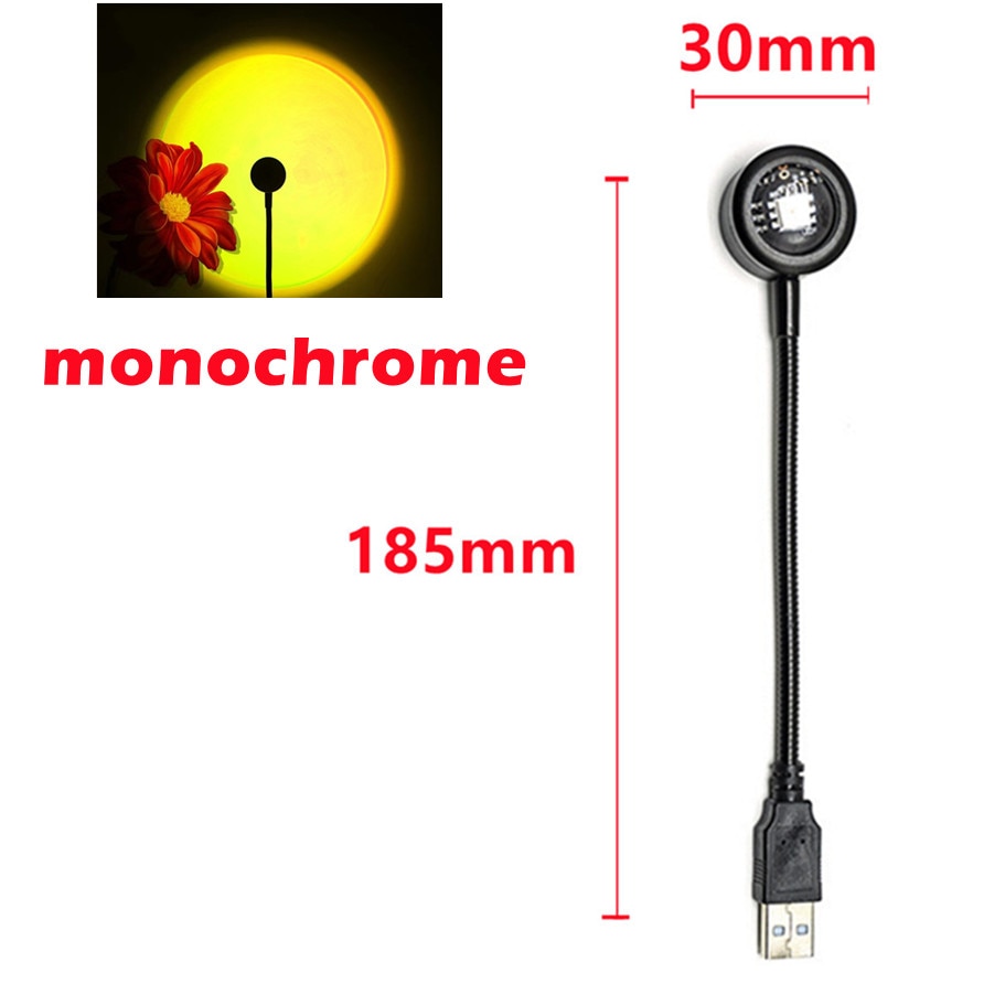 Lampa západ slunce USB