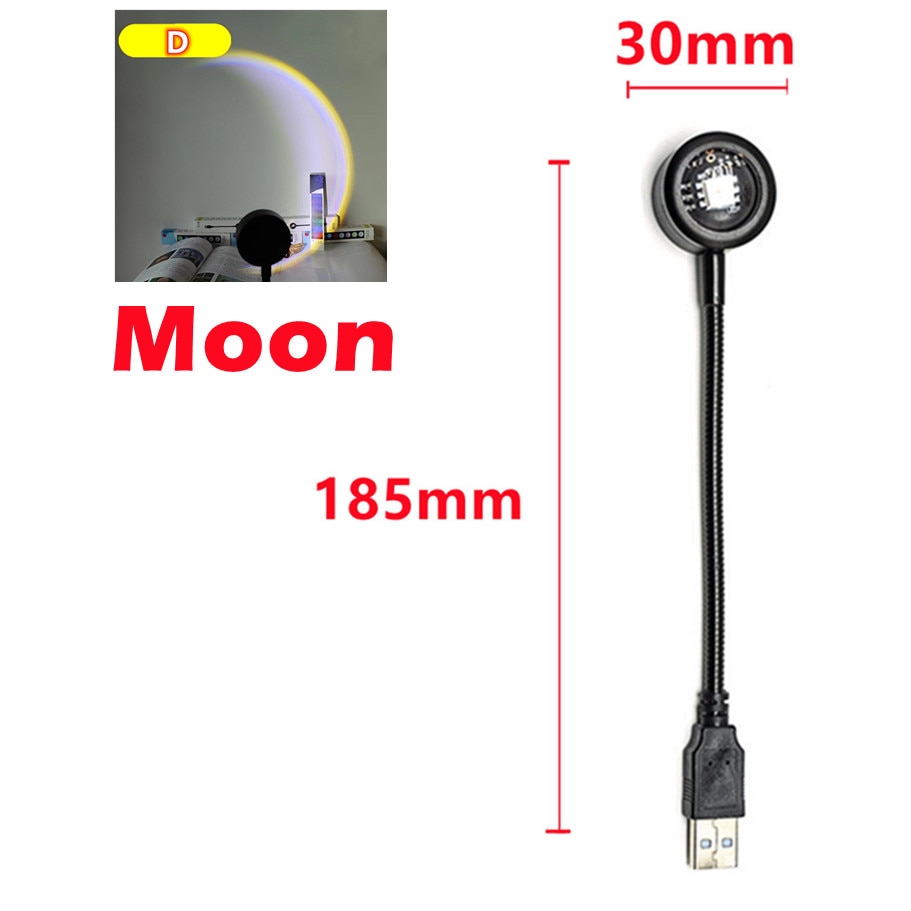 Lampa západ slunce USB