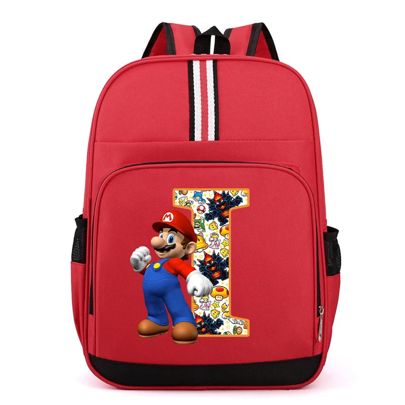 Školní batoh Super Mario s písmenem