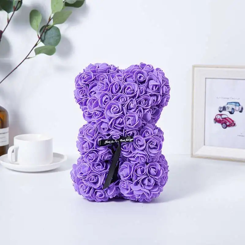 Medvídek z růží 25 cm