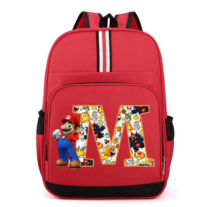 Školní batoh Super Mario s písmenem