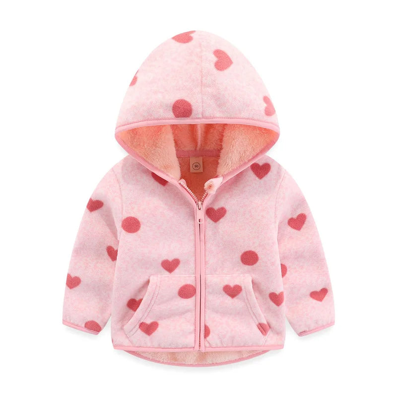 Fleece bunda se vzorem