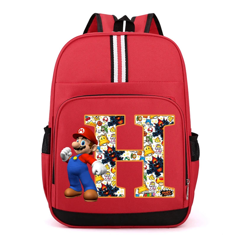 Školní batoh Super Mario s písmenem