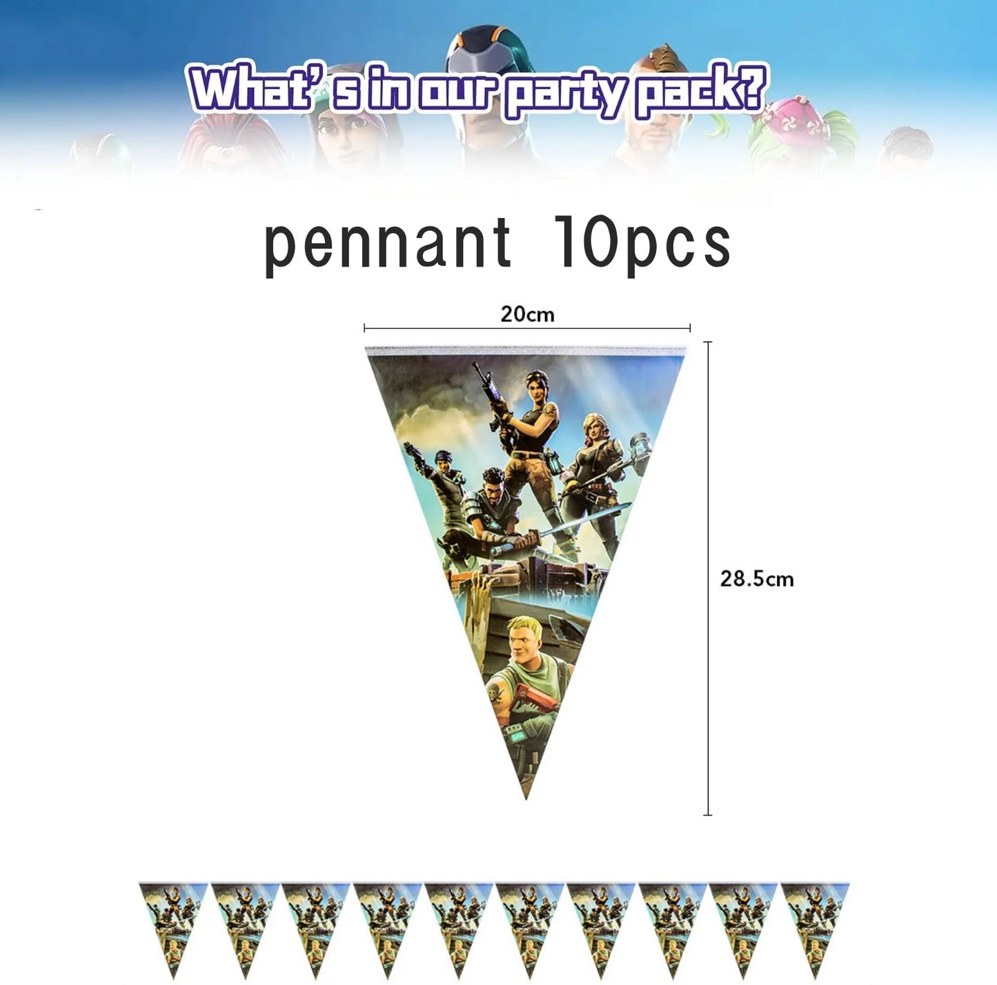 Doplňky na oslavu narozenin Fortnite