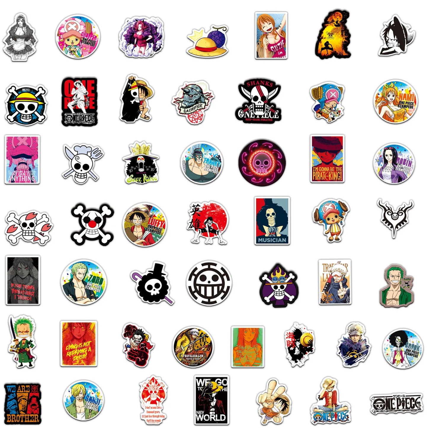 Anime samolepky 50 ks