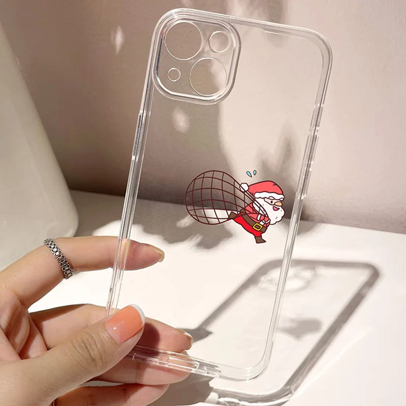 Transparentní vánoční kryt na IPhone