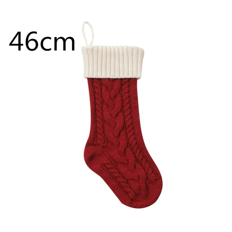 Vánoční pletená punčocha