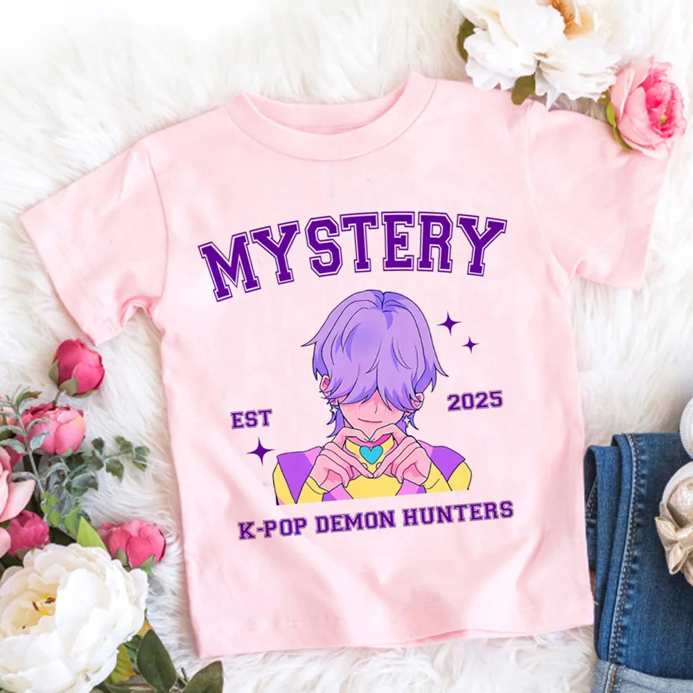 Dívčí triko Demon Hunters růžové