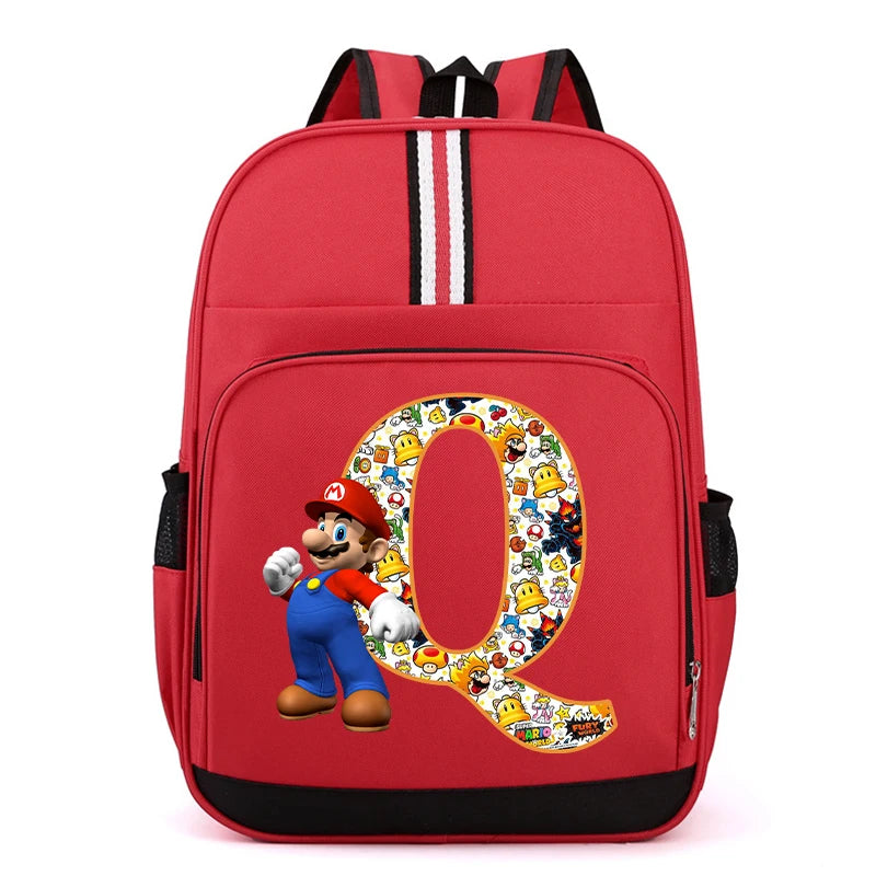Školní batoh Super Mario s písmenem
