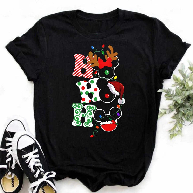 Dámské vánoční triko Mickey