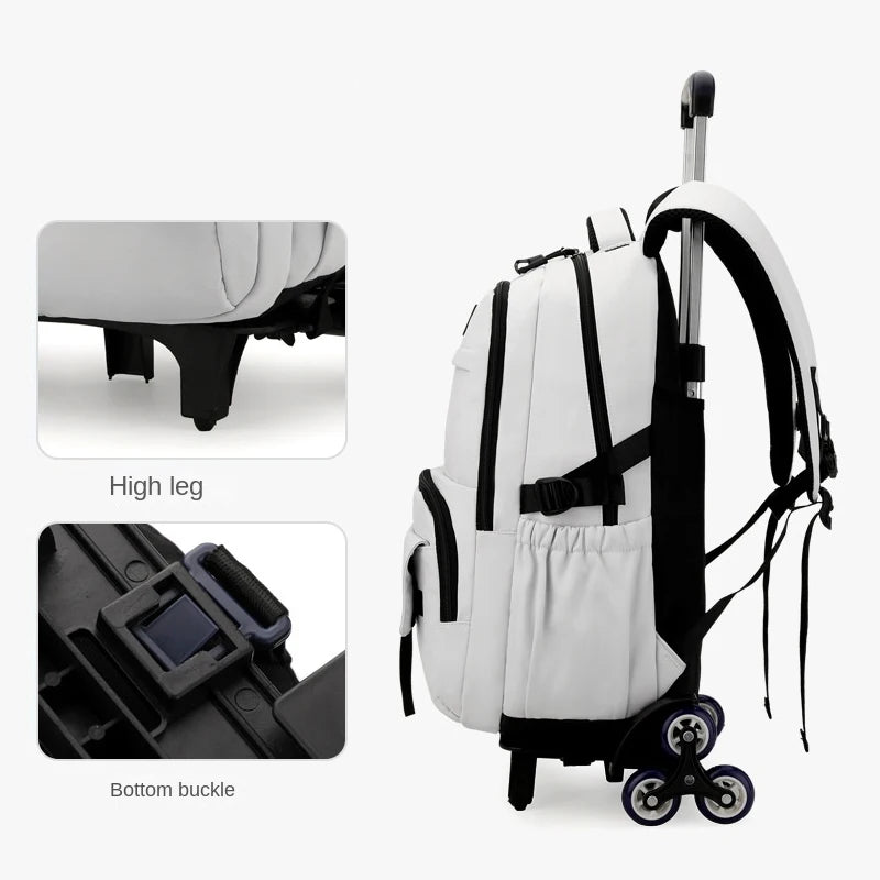Unisex školní batoh na kolečkách