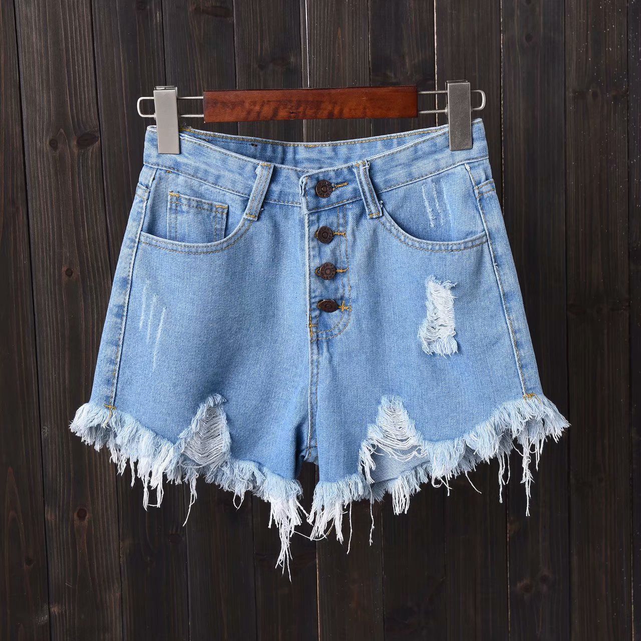 Dámské stylové denim kraťasy