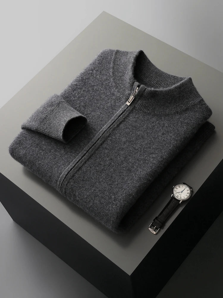 Pánský kašmírový set s mikinou na zip