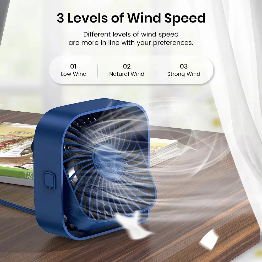 Mini přenosný ventilátor