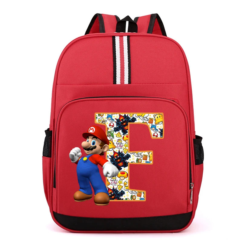 Školní batoh Super Mario s písmenem