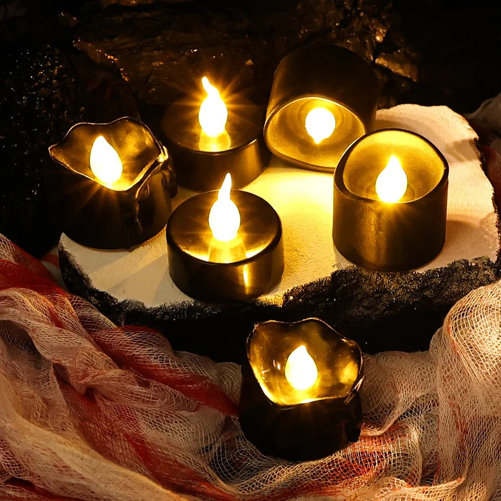 Černé LED svíčky