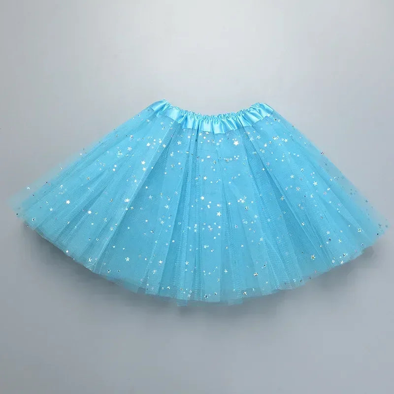 Dívčí tutu sukně se třpytem