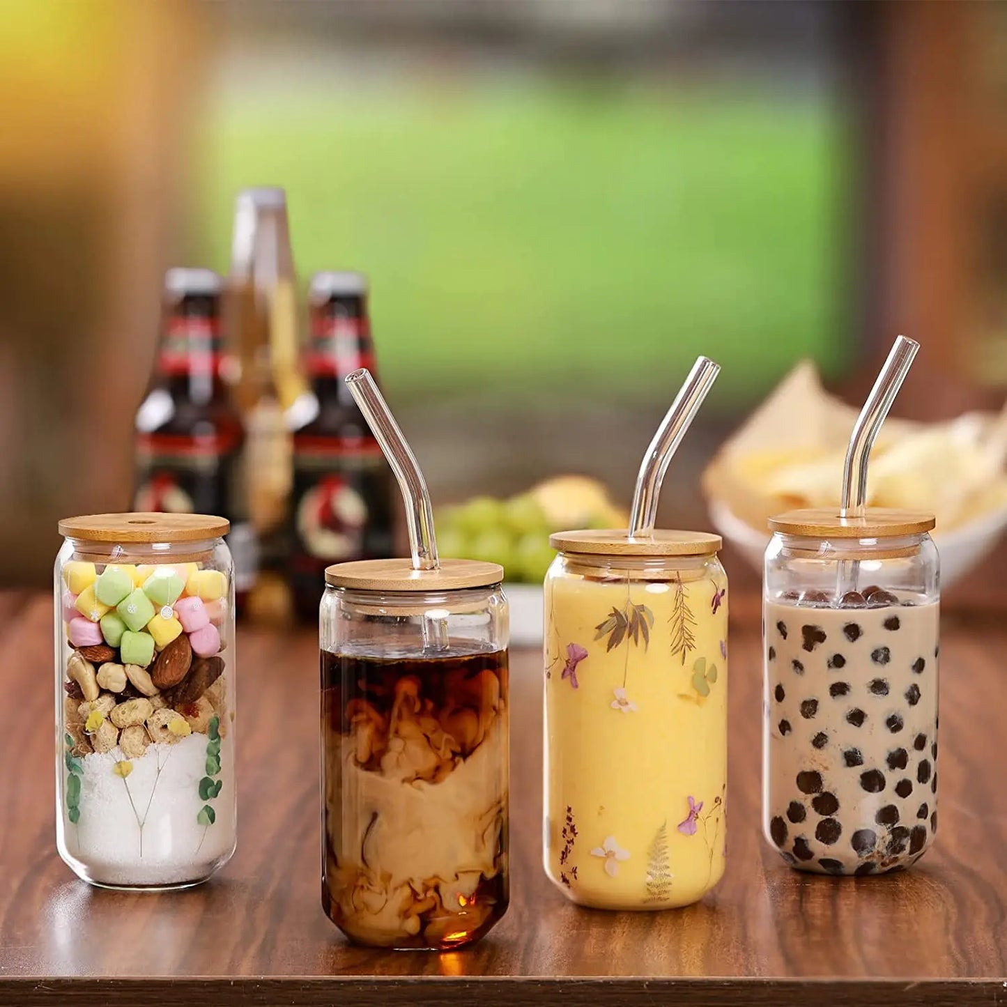 Skleničky na bubble tea