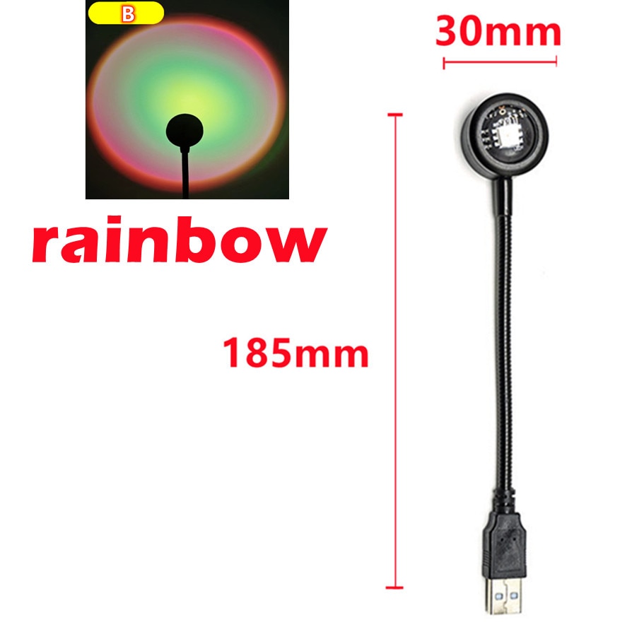 Lampa západ slunce USB
