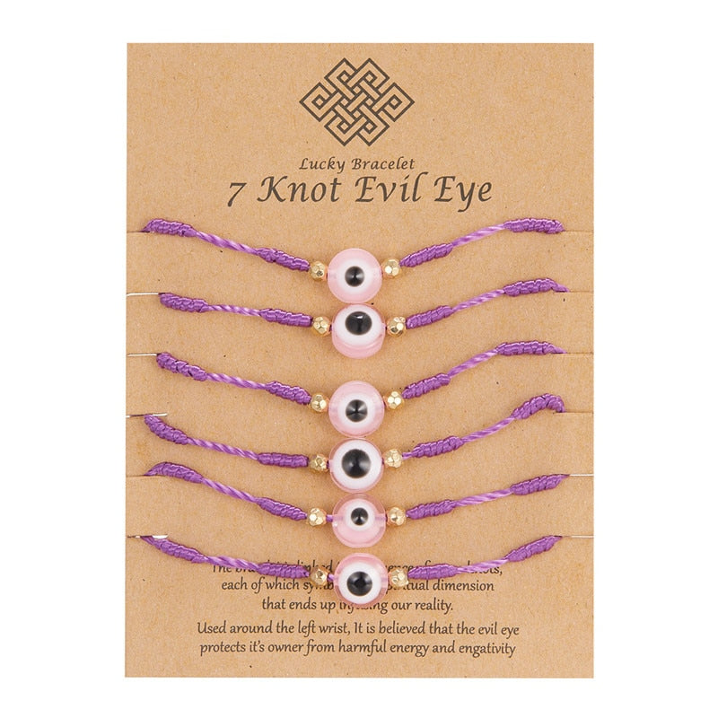 Náramek evil eye 6 ks