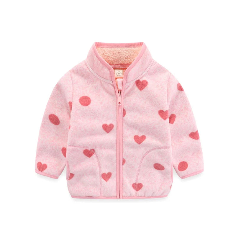 Fleece bunda se vzorem