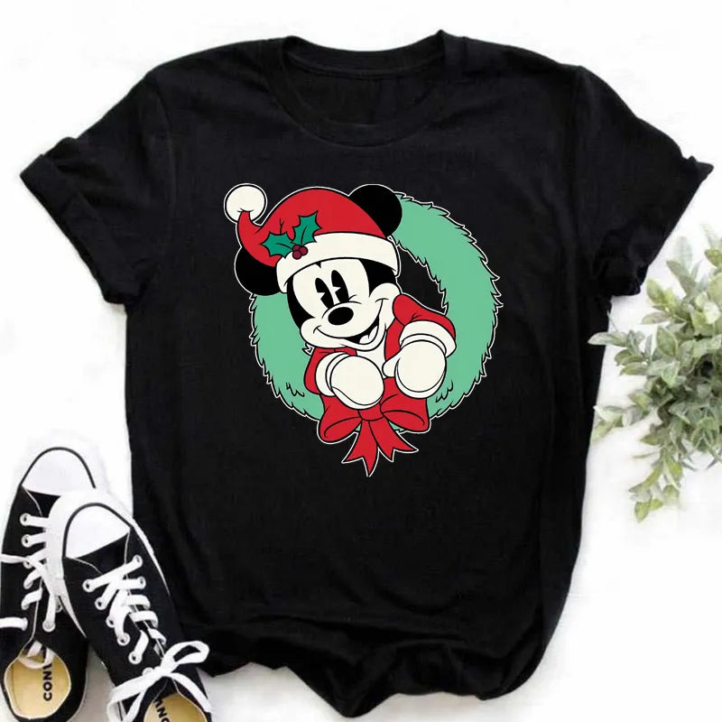Dámské vánoční triko Mickey