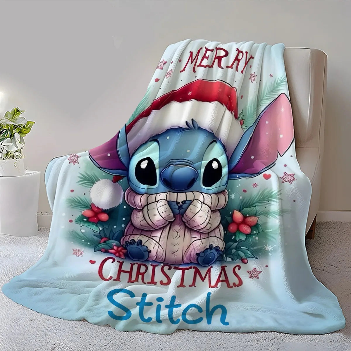 Vánoční deka Stitch