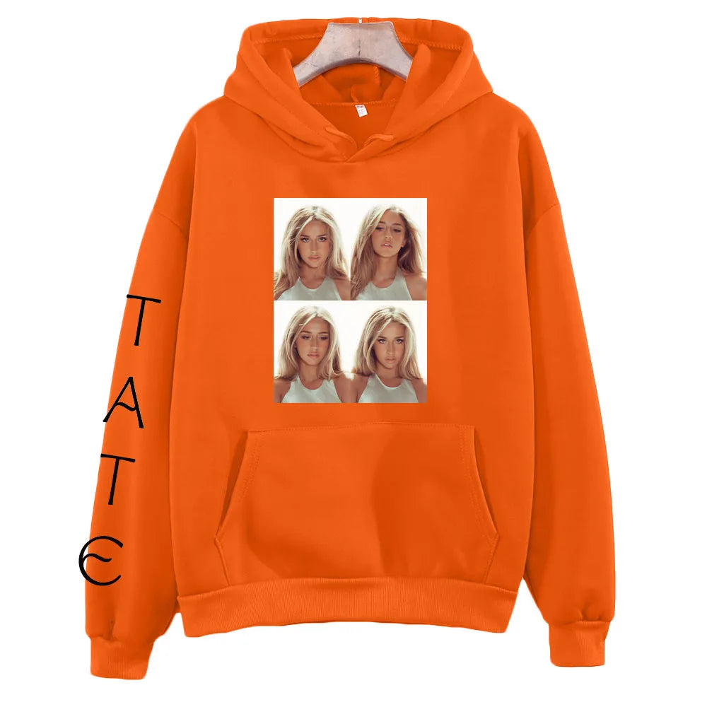 Unisex mikina Tate McRae, oranžová