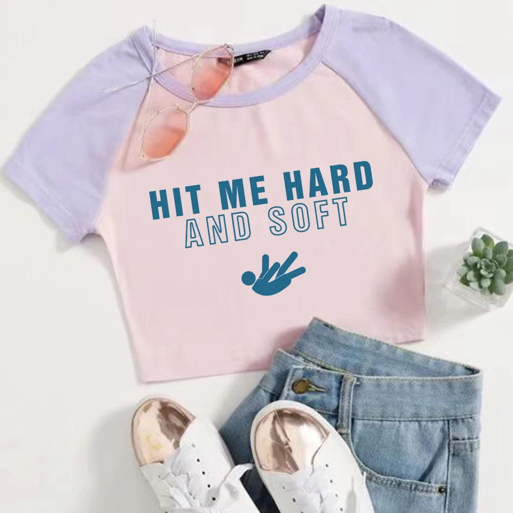 Dámský croptop Hit Me Hard and Soft