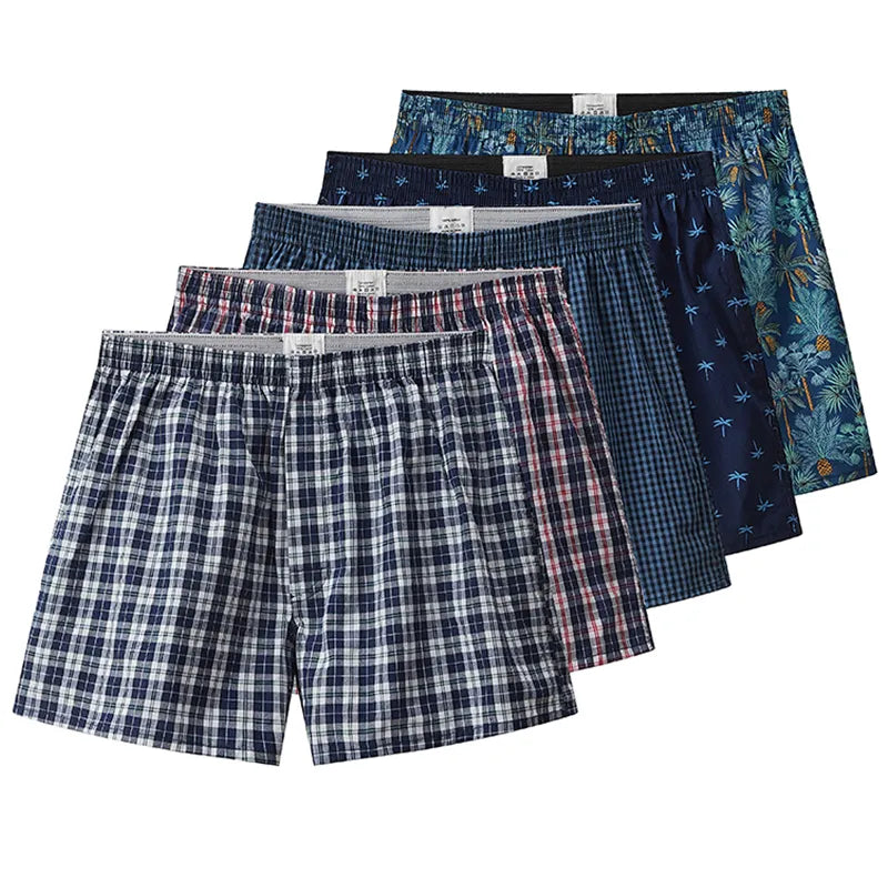 Pánské bavlněné šortkové boxerky