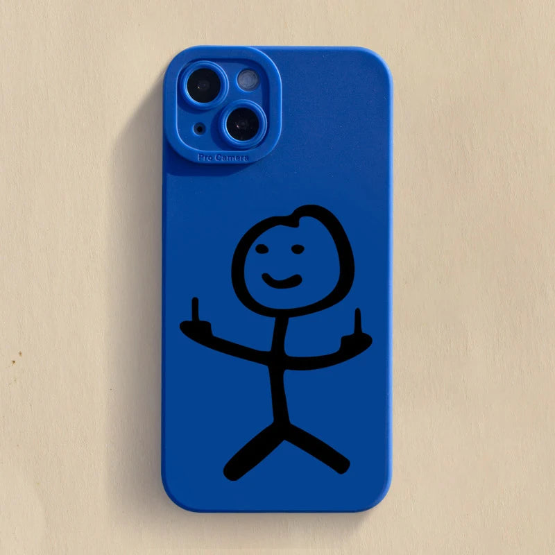 Kryt na IPhone s prostředníčkem