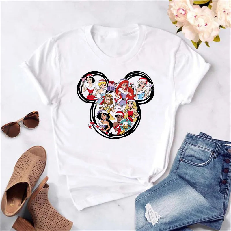 Dámské vánoční triko Mickey